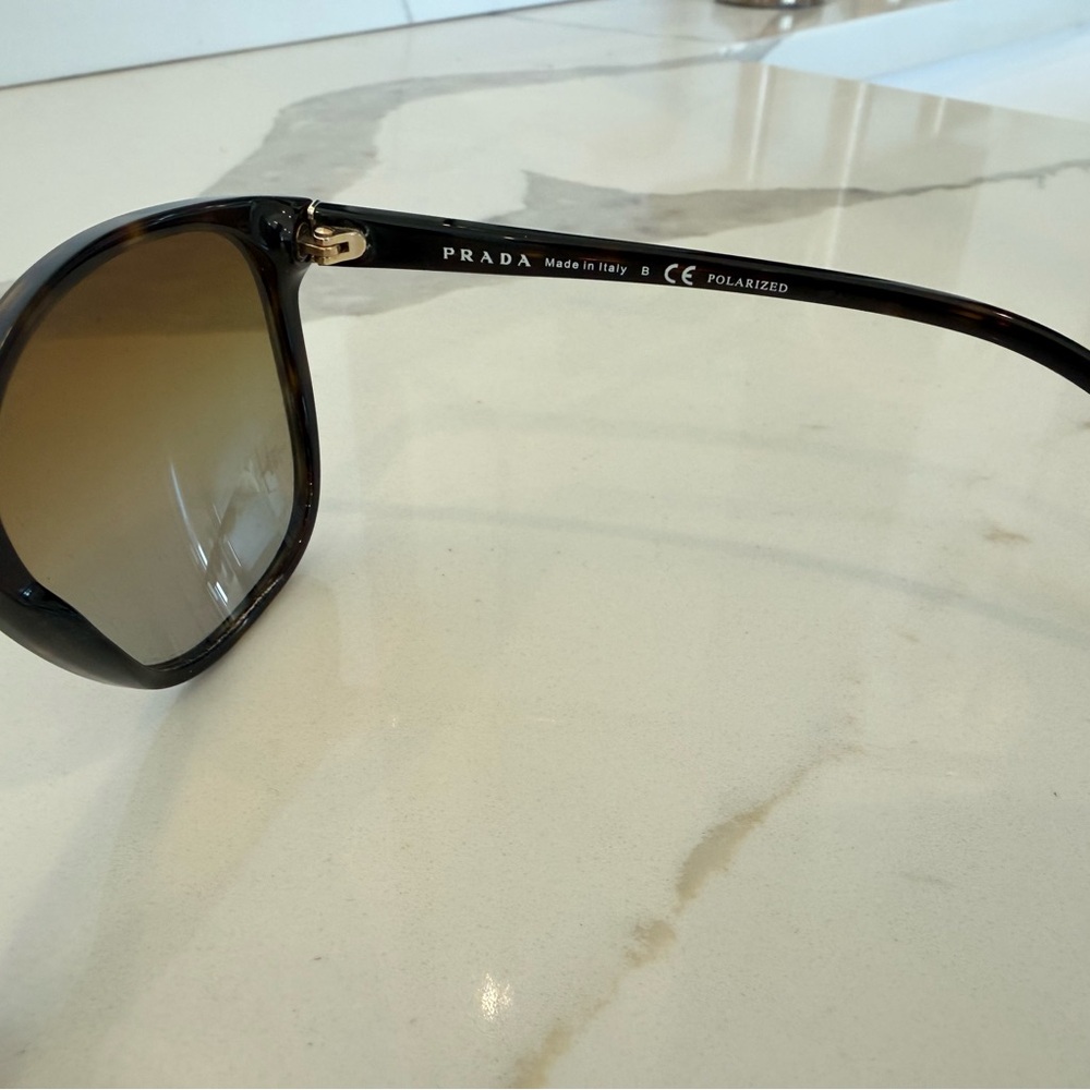 Prada Women's Tortoiseshell Sunglasses with Brown Gradient Lenses - Picture 5 of 6